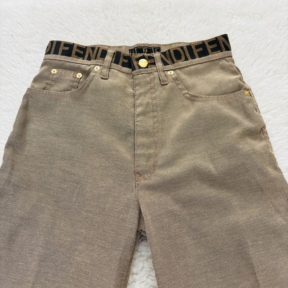 Fendi High Waist Women’s Tan Pants size EU 43 US 29